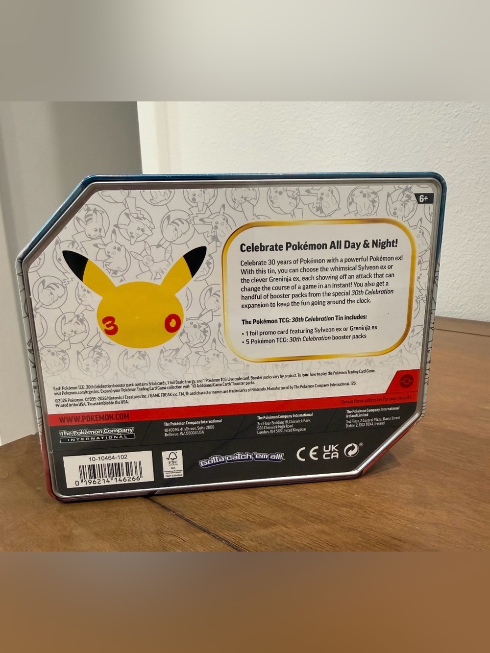 Pokemon 30th Anniversary Sylveon-GX Collectible Tin - Picture 2 of 2
